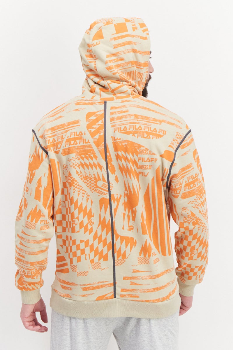 FILA Men Sportswear Fit Training Hoodie, Khaki - Image 2